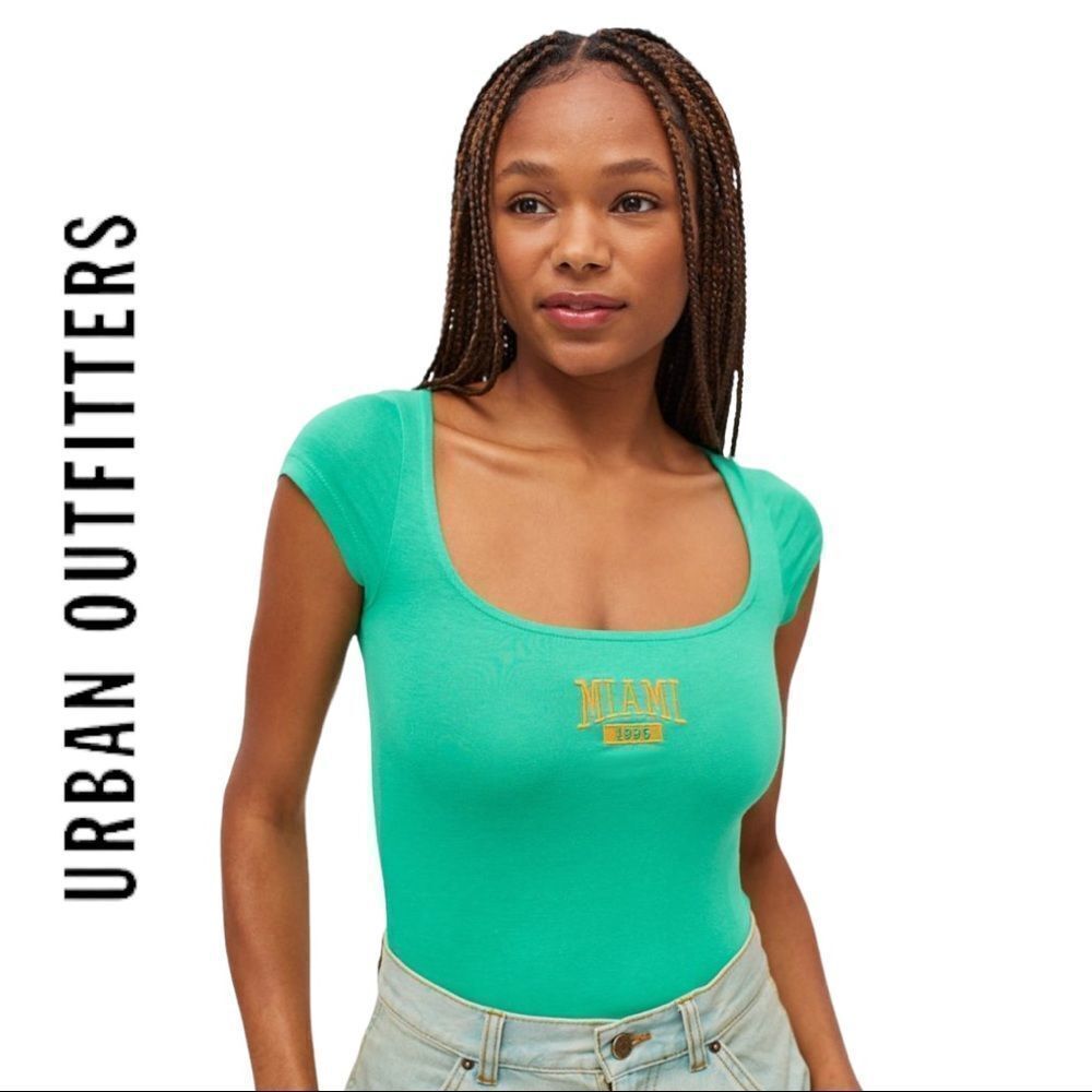 NEW Urban Outfitters UO Miami Green Bodysuit L